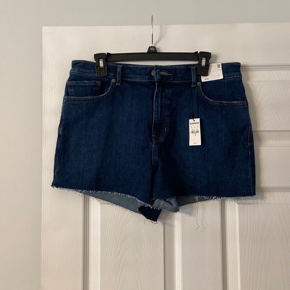 Express Pants - EXPRESS MIDI High Rise Jeans shorts size 12 brand new with tags